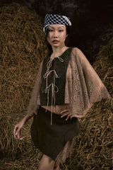 SOÀI CHEK HAND-PAINTED CAPE