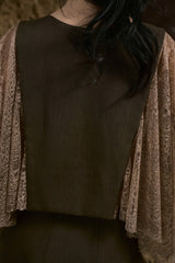 SOÀI CHEK HAND-PAINTED CAPE