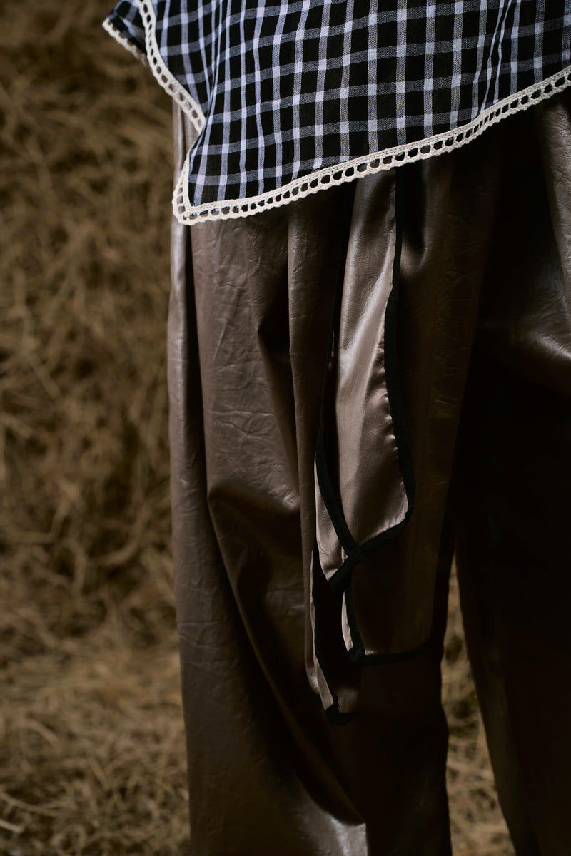 GREY HẢO HỚN LEATHER PANTS