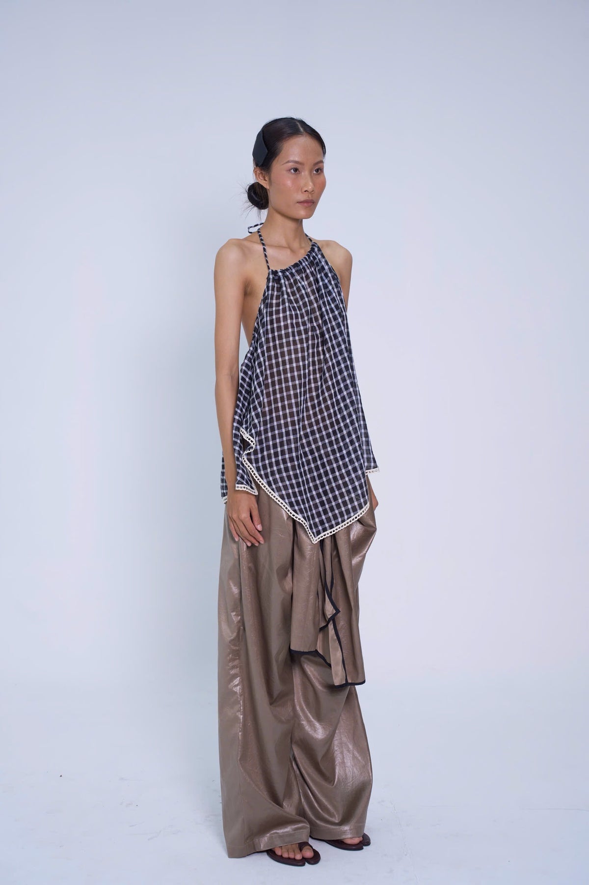GREY HẢO HỚN LEATHER PANTS
