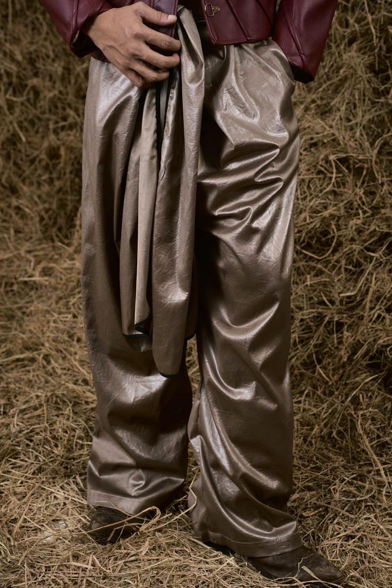GREY HẢO HỚN LEATHER PANTS