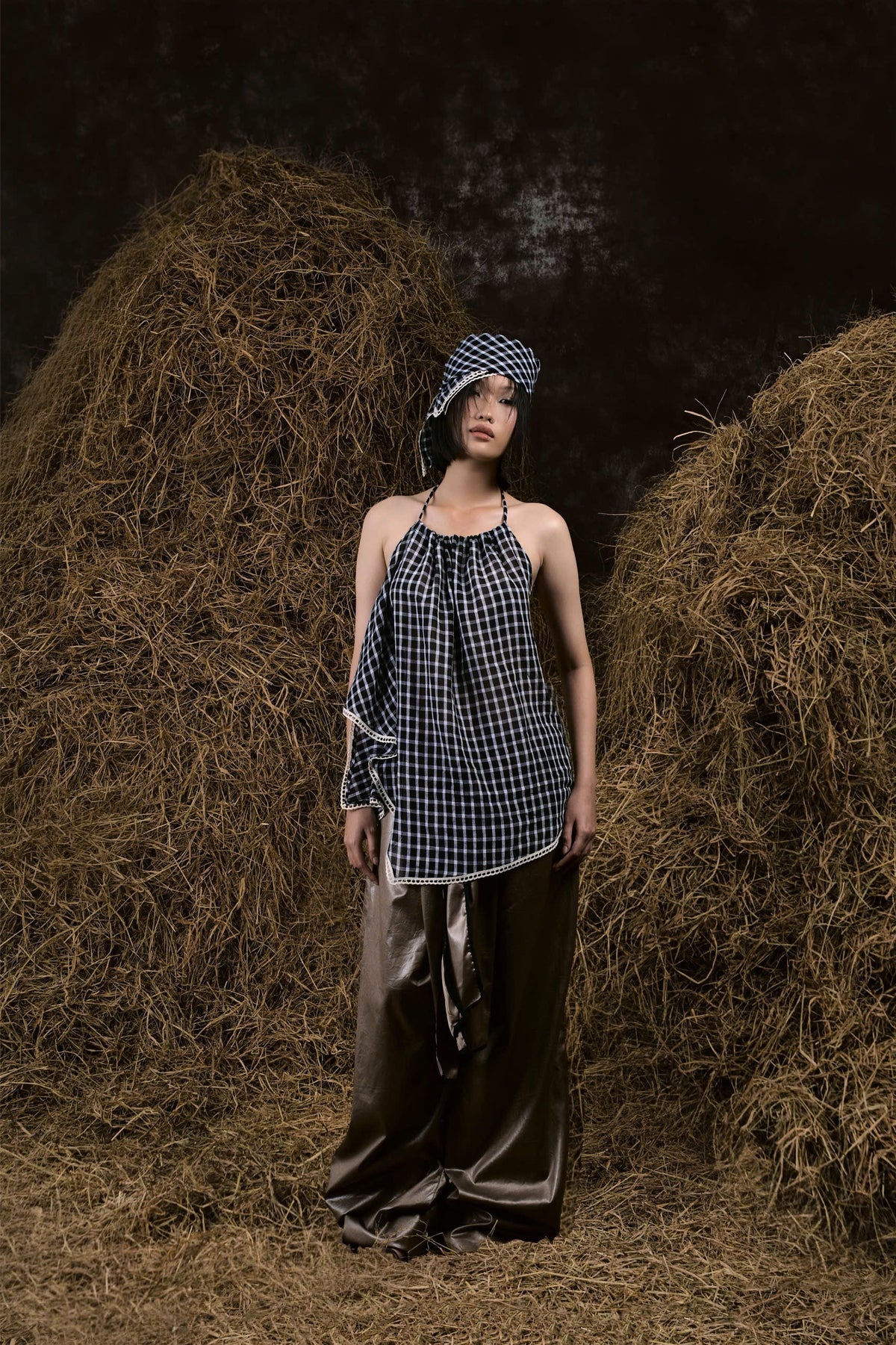GREY HẢO HỚN LEATHER PANTS
