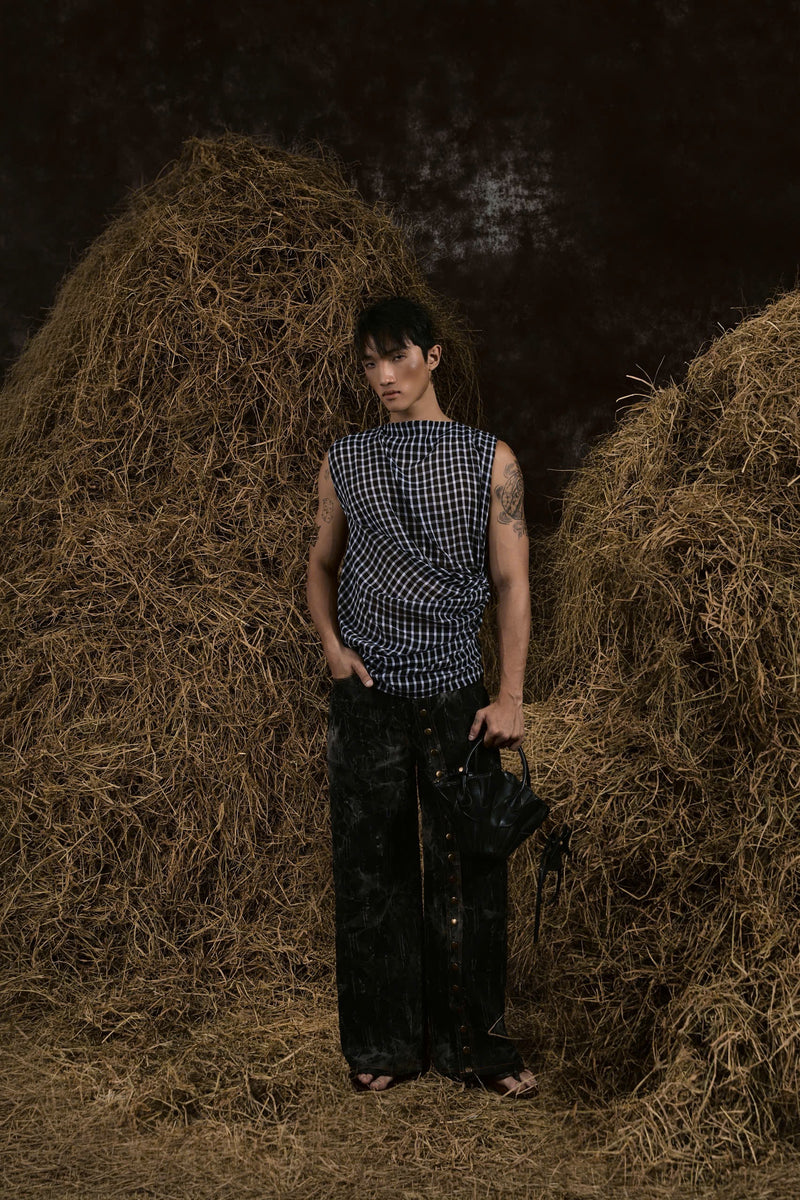 THÂN THƯƠNG MUSLIN GINGHAM TOP