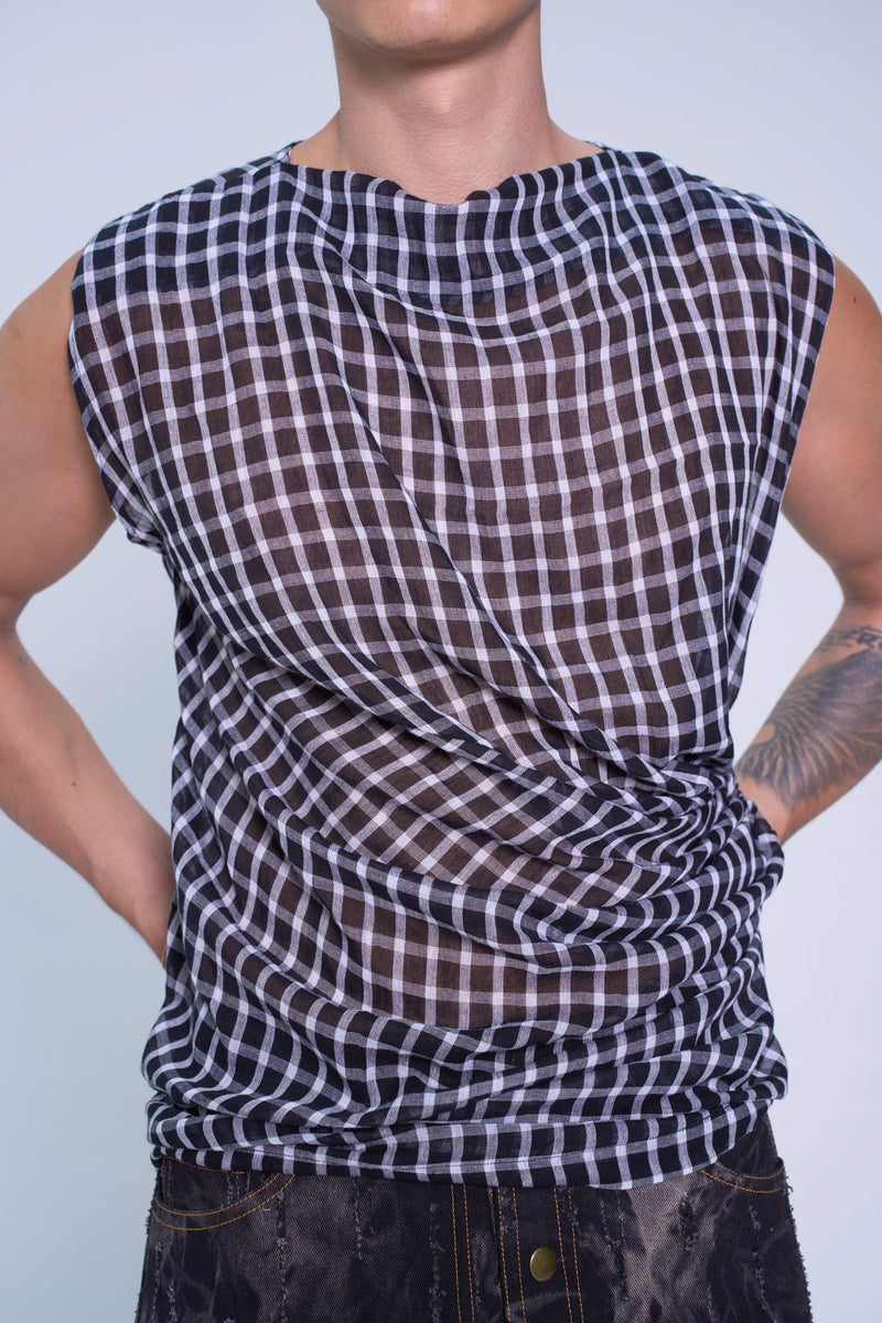 THÂN THƯƠNG MUSLIN GINGHAM TOP