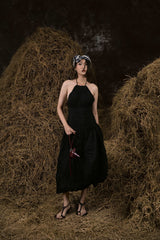 BLACK BỘI THU WRINKLES BUBBLE DRESS