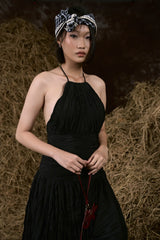 BLACK BỘI THU WRINKLES BUBBLE DRESS