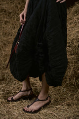 BLACK BỘI THU WRINKLES BUBBLE DRESS