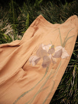 BROWN HIỀN HOÀ MUSLIN HAND-PAINTED PANTS
