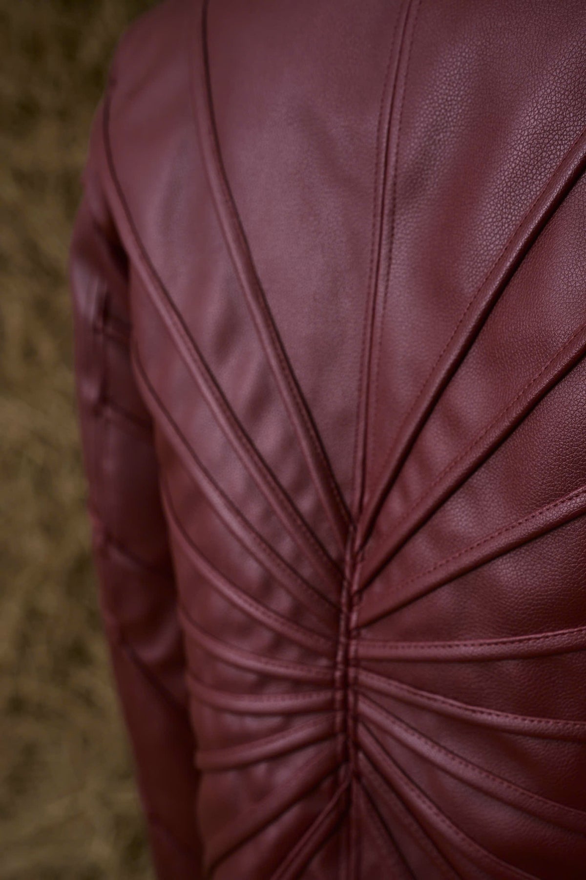 BURGUNDY THẤT SƠN LEATHER JACKET 