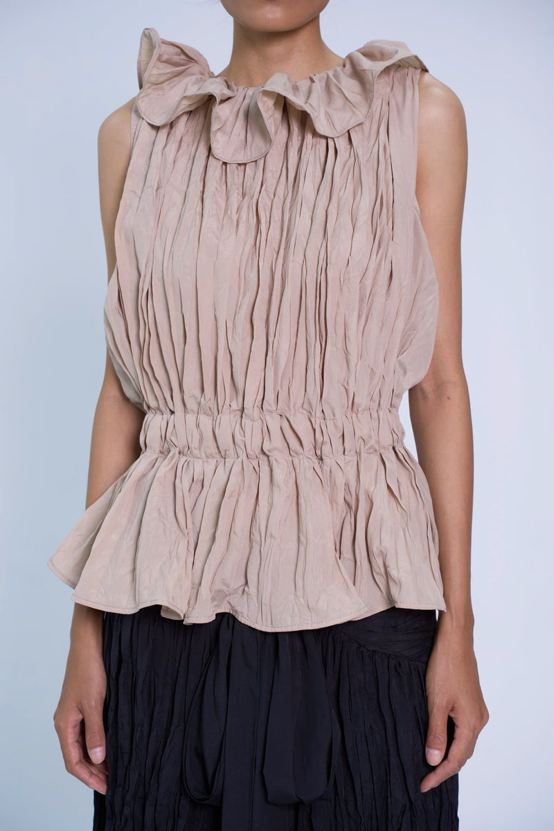GREY CHỨA CHAN WRINKLES BUBBLE TOP