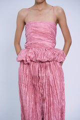 PUNCH PINK HỐI HẢ WRINKLES PEPLUM CAMISOLE