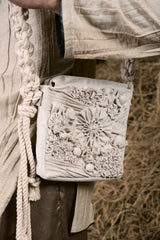BEIGE ALGAE LINEN BAG