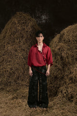 RED NGHÊU NGAO VOILE SHIRT