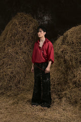 RED NGHÊU NGAO VOILE SHIRT