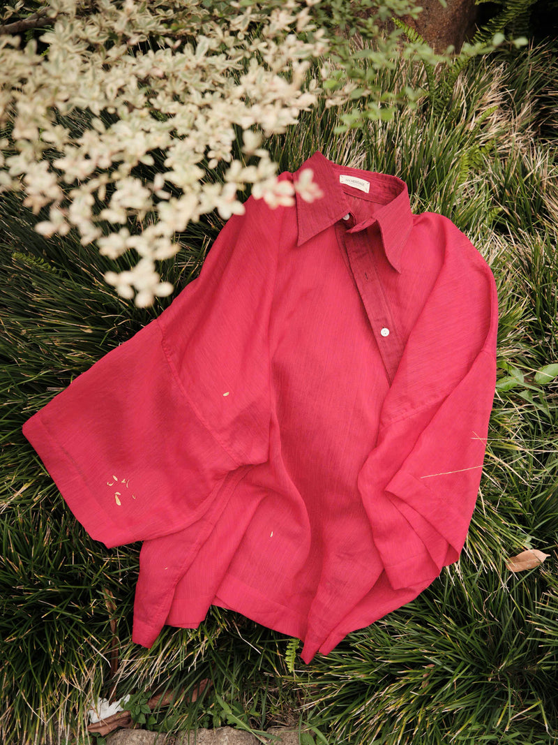 RED NGHÊU NGAO VOILE SHIRT