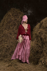 PUNCH PINK CHÁI BẾP WRINKLES YOKO SKIRT