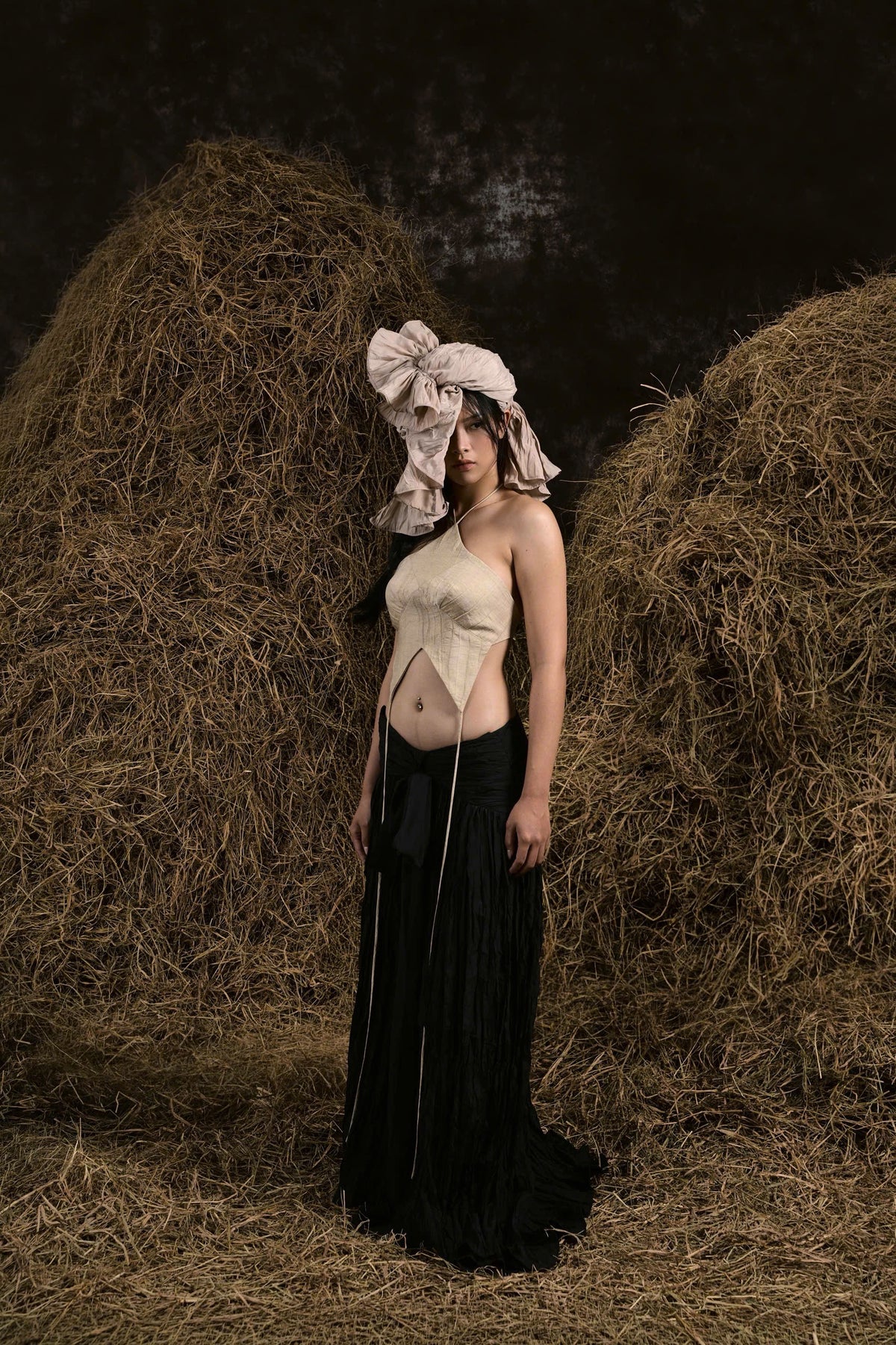 BLACK CHÁI BẾP WRINKLES YOKO SKIRT