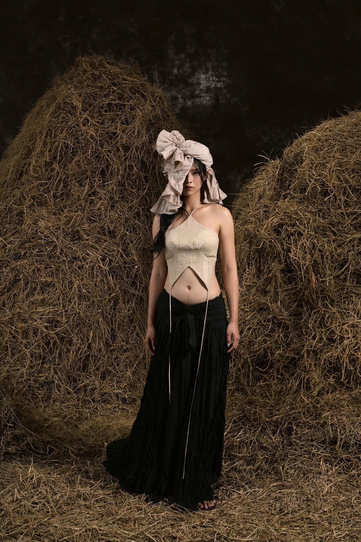BLACK CHÁI BẾP WRINKLES YOKO SKIRT