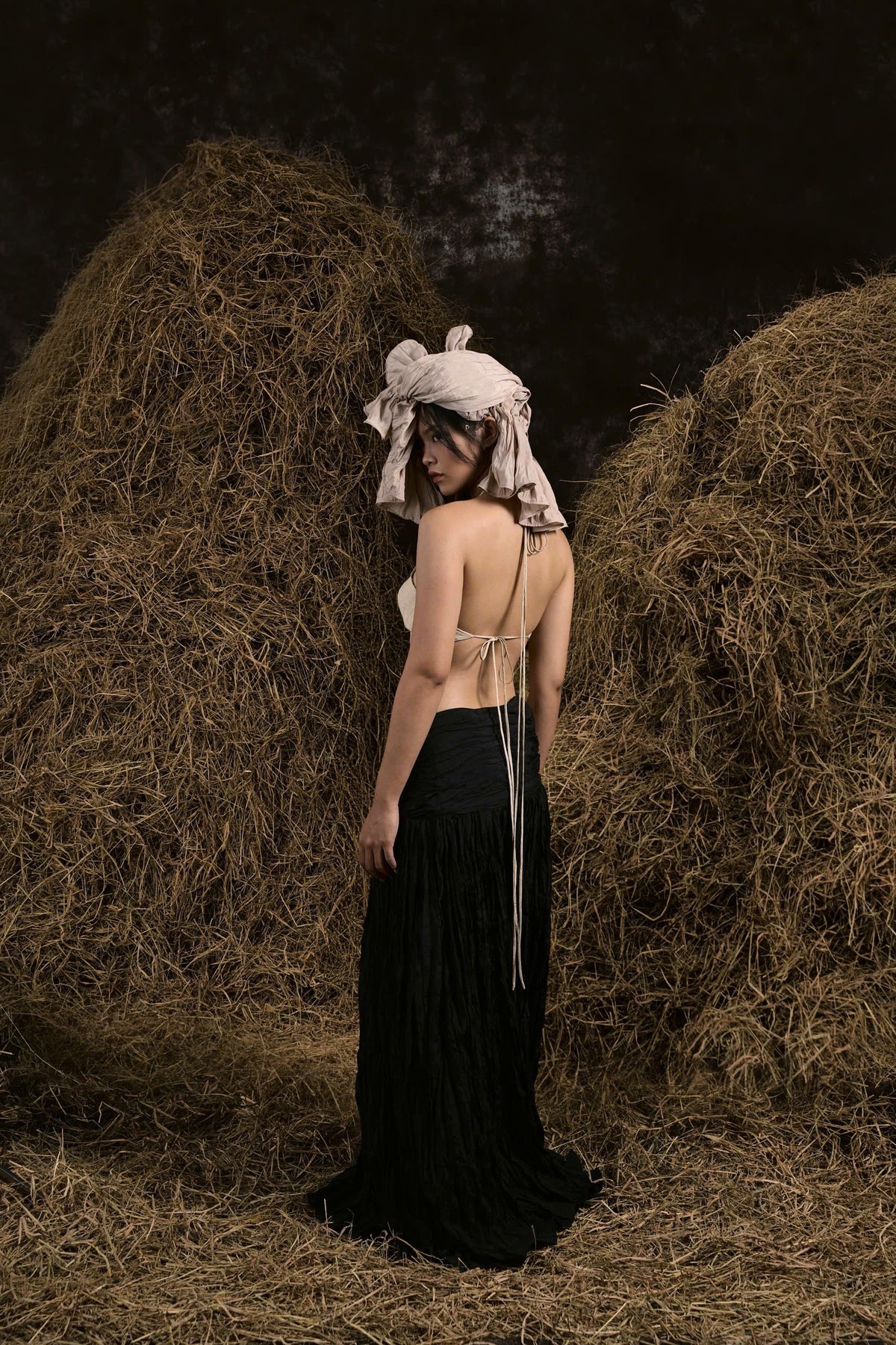 BLACK CHÁI BẾP WRINKLES YOKO SKIRT