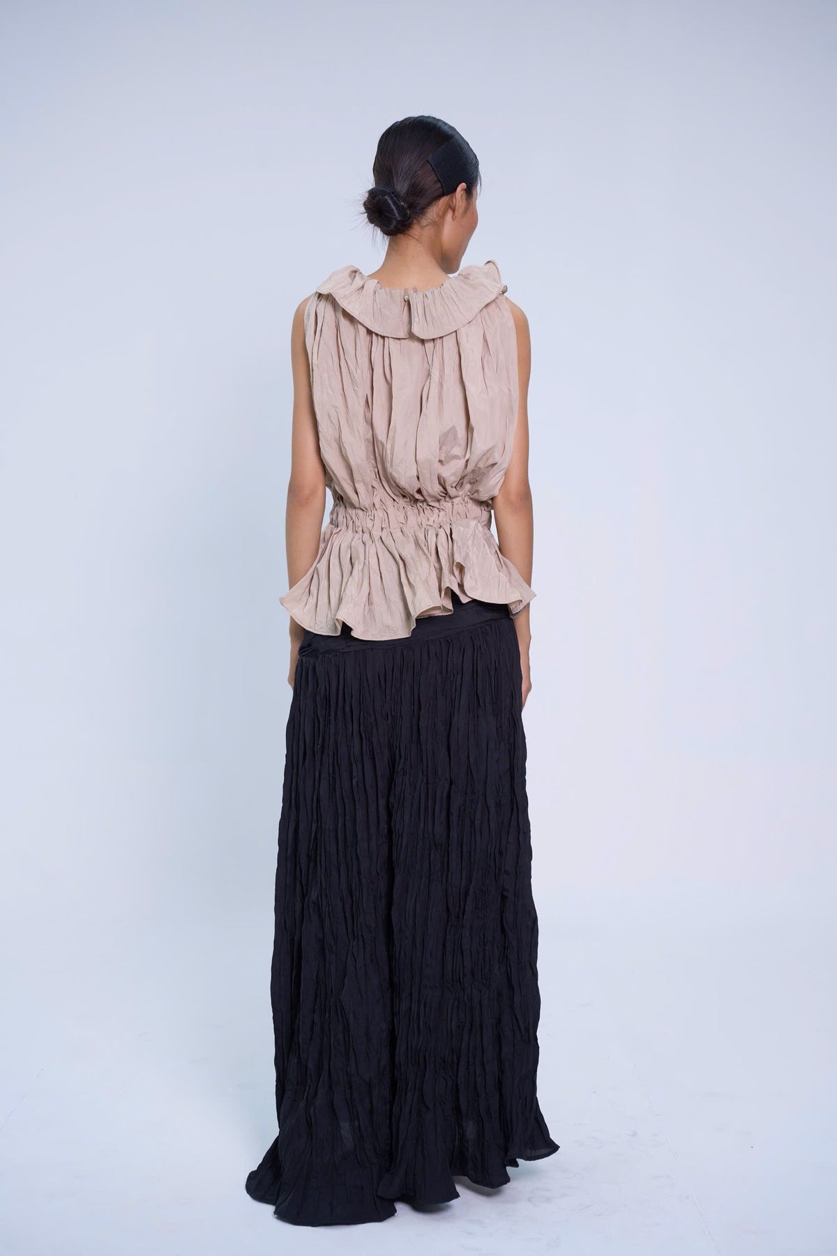 BLACK CHÁI BẾP WRINKLES YOKO SKIRT