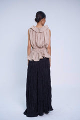 BLACK CHÁI BẾP WRINKLES YOKO SKIRT