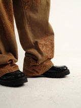 Brown Lang Bat Jeans