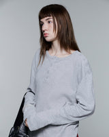 HENLEY SHOULDER BUTTON LONGSLEEVE V2 ( GREY )