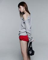 HENLEY SHOULDER BUTTON LONGSLEEVE V2 ( GREY )