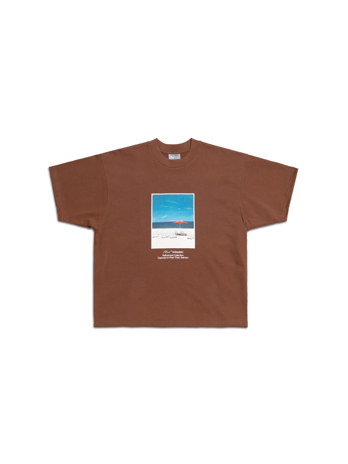 Brown Beach Photo Print T-Shirt