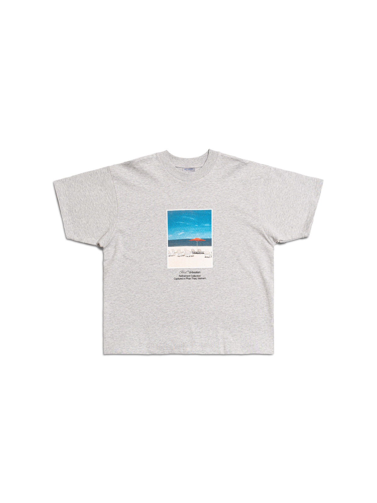 Bright Gray Beach Photo T-Shirt