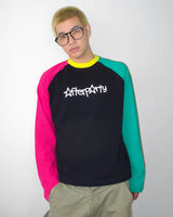 NAYY BLUE STAR LETTER RAGLAN TEE