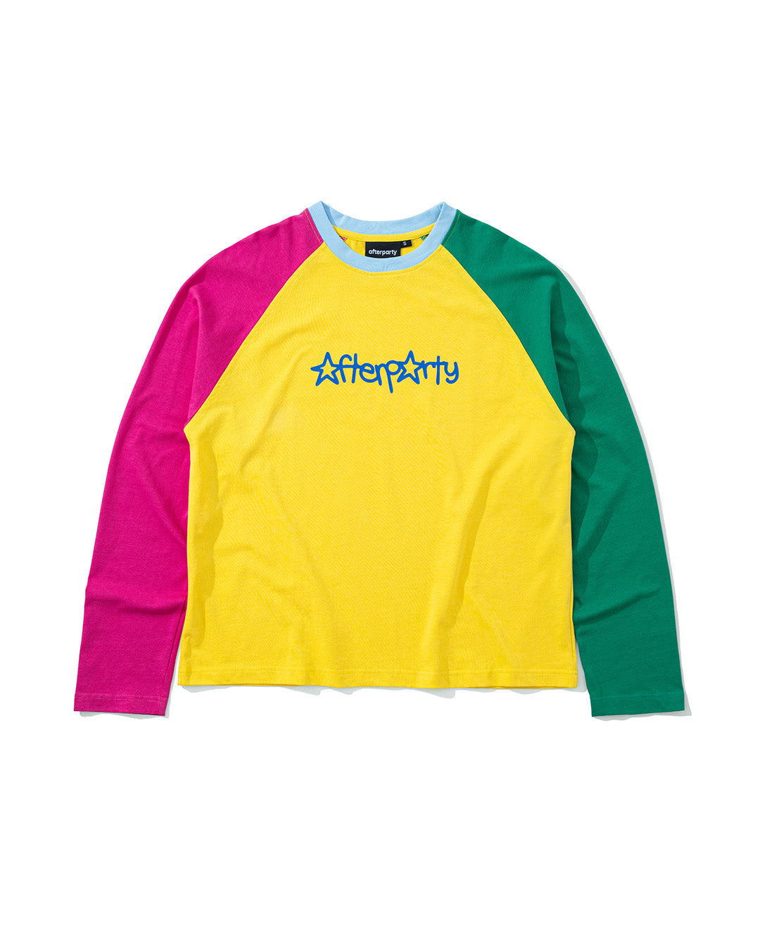 STAR LETTER RAGLAN TEE - YELLOW