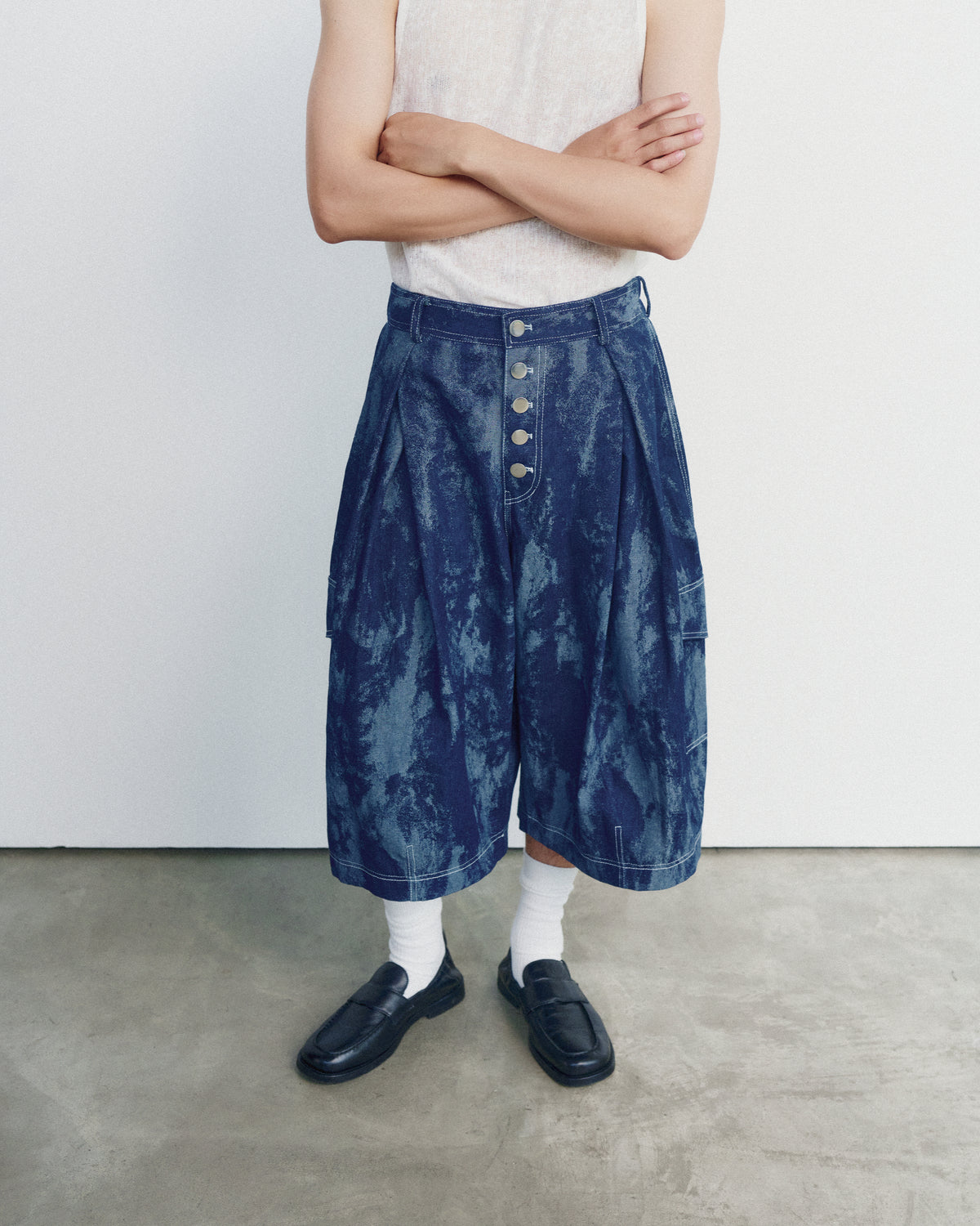 Dabac Culottes Pants Blue