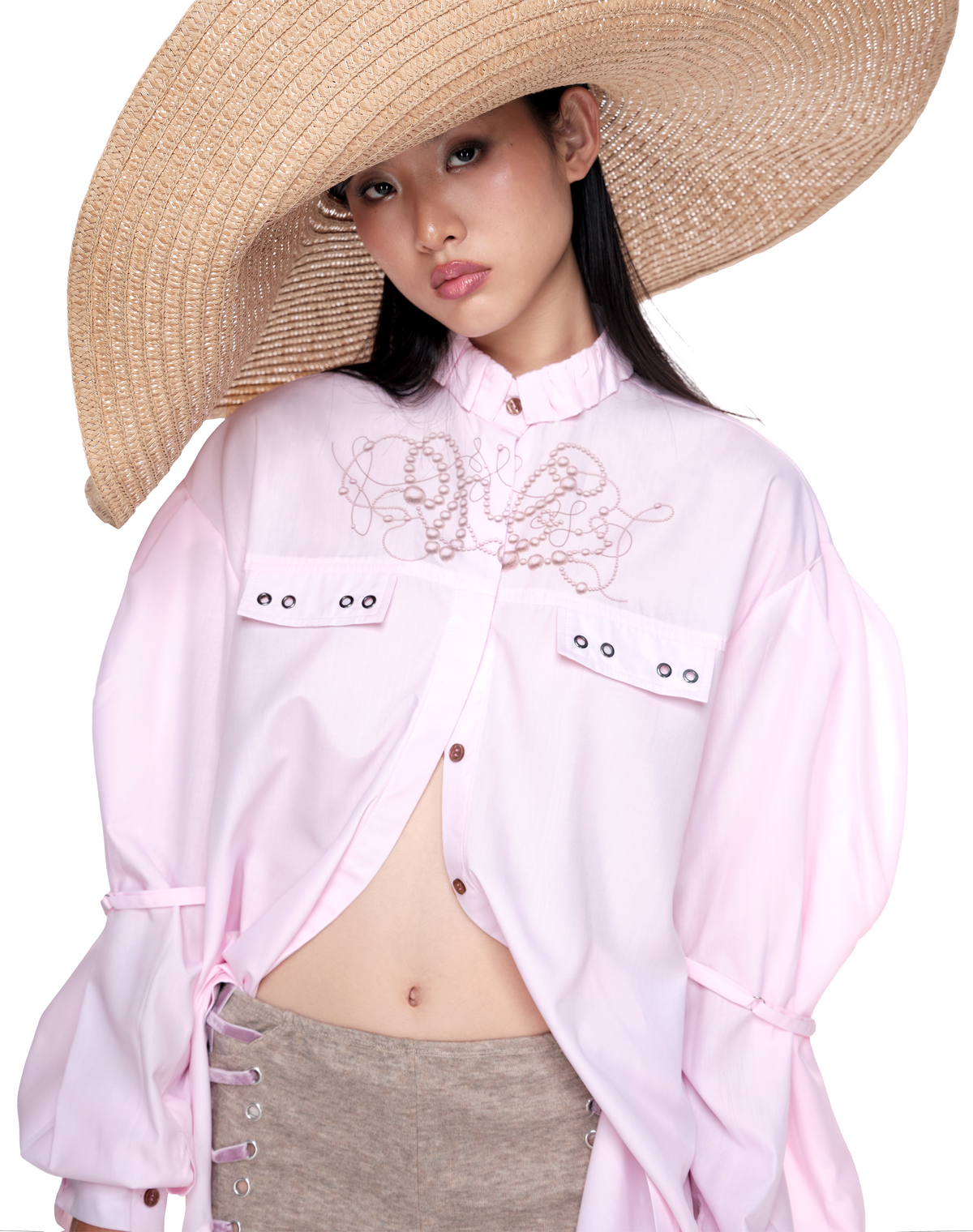 PEARL STRING SHIRT