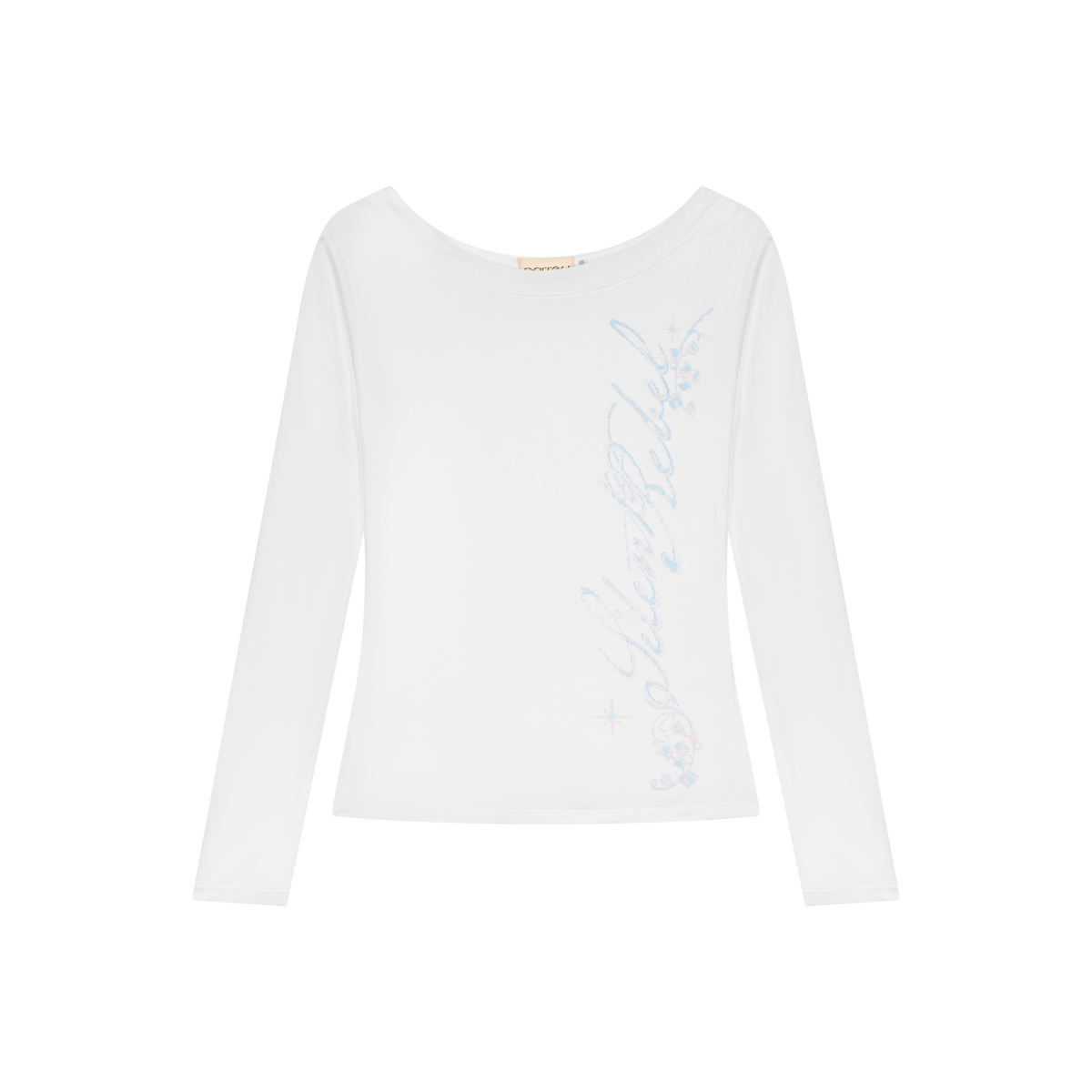 WHITE SILENT REBEL LONGSLEEVE TEE
