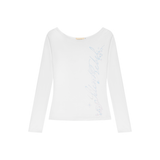 WHITE SILENT REBEL LONGSLEEVE TEE