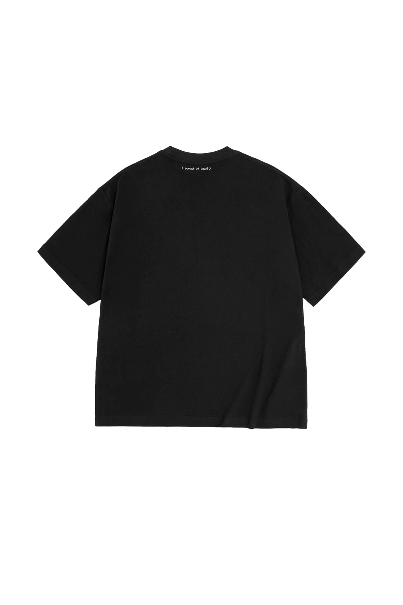 BLACK WII DAISY COTTON TEE