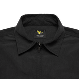 BLACK WII TWO-WAY ZIP POLYAMIDE SHIRT