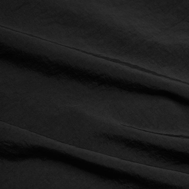 BLACK WII TWO-WAY ZIP POLYAMIDE SHIRT