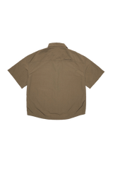 OLIVE WII TWO-WAY ZIP POLYAMIDE SHIRT