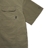 OLIVE WII TWO-WAY ZIP POLYAMIDE SHIRT
