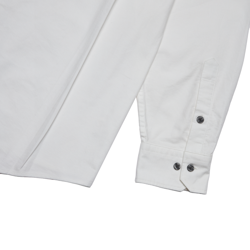 OFF WHITE WII RELAXED FIT LONG SLEEVE COTTON SHIRT