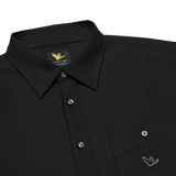 BLACK WII RELAXED FIT LONG SLEEVE COTTON SHIRT