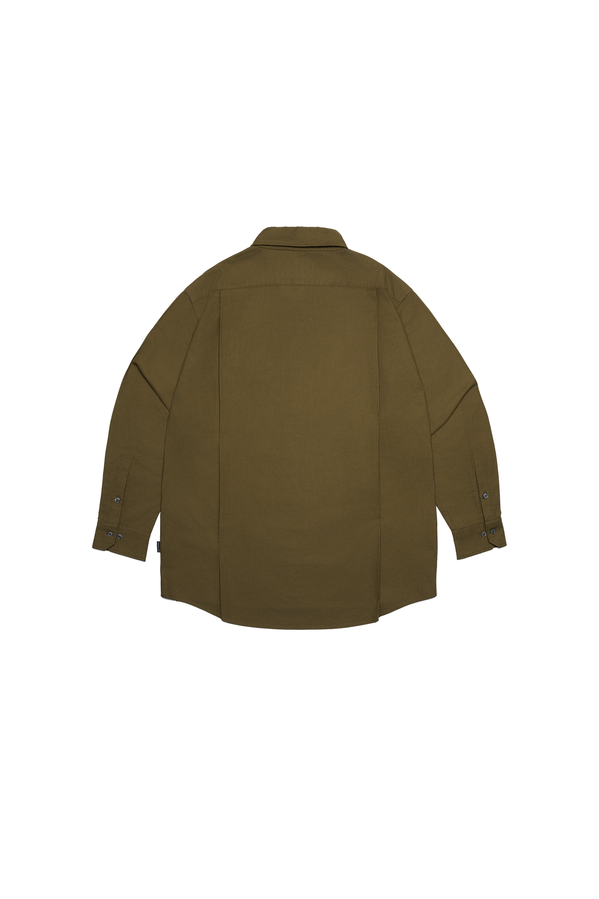 BEIGE WII RELAXED FIT LONG SLEEVE COTTON SHIRT