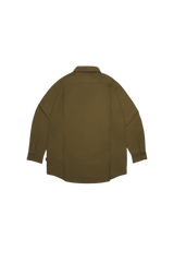 BEIGE WII RELAXED FIT LONG SLEEVE COTTON SHIRT