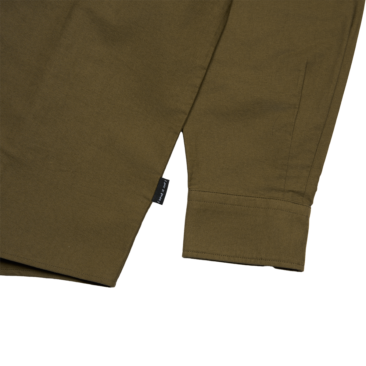 BEIGE WII RELAXED FIT LONG SLEEVE COTTON SHIRT