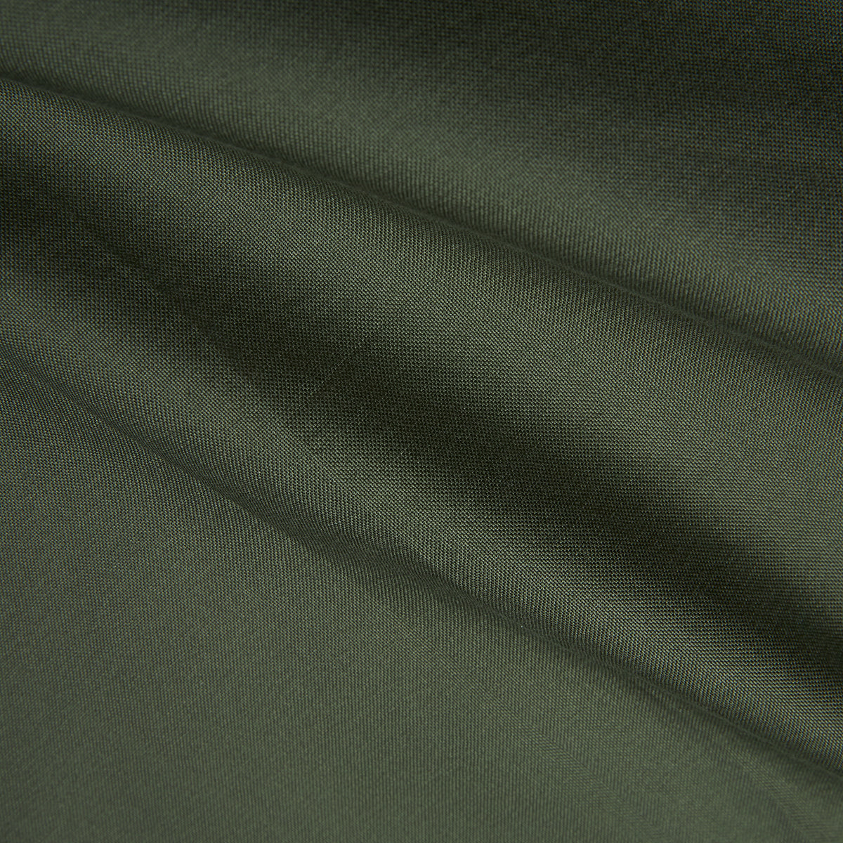 OLIVE WII RELAXED FIT LONG SLEEVE COTTON SHIRT