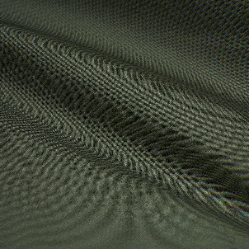 OLIVE WII RELAXED FIT LONG SLEEVE COTTON SHIRT