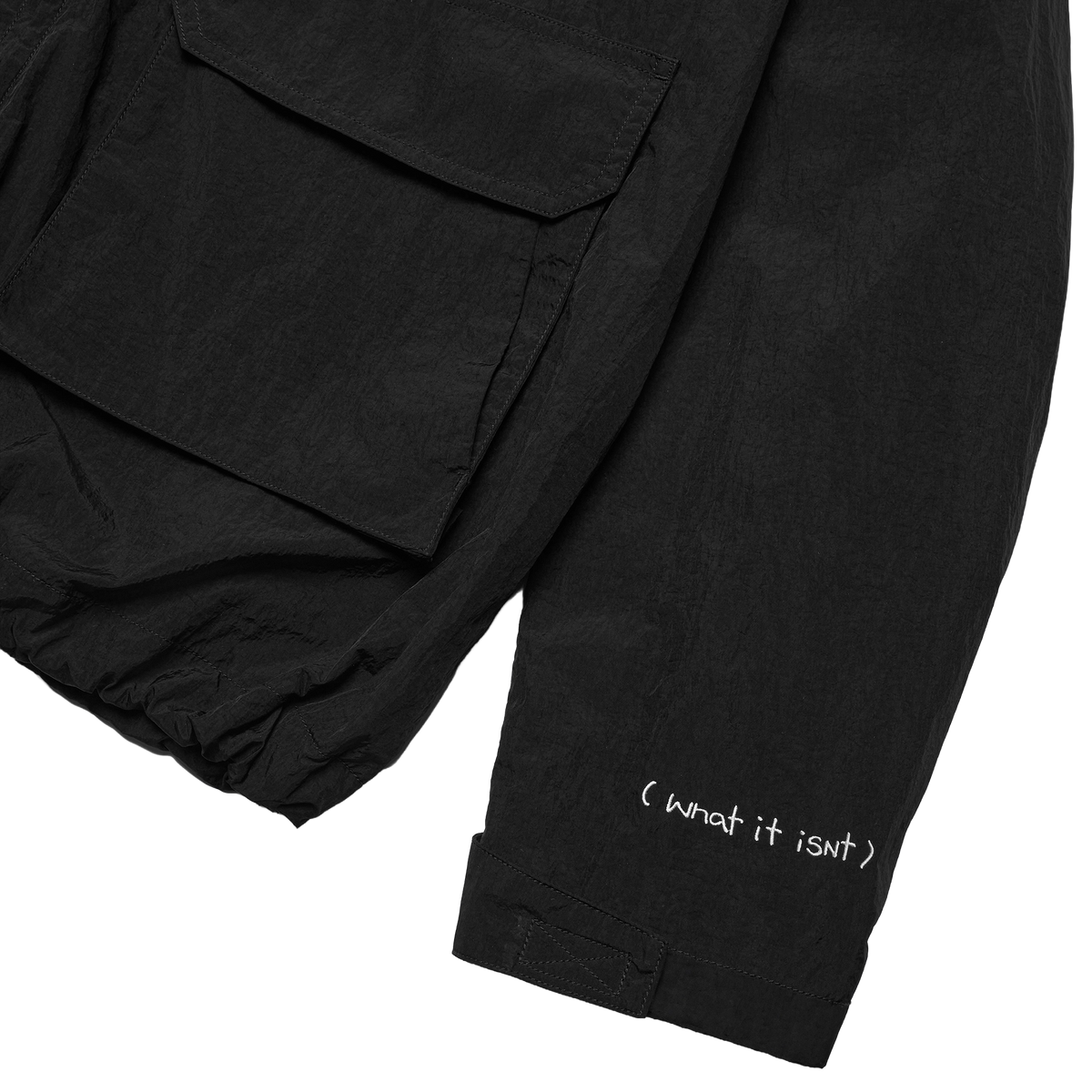 BLACK WII BASIC ANGEL PARKA JACKET