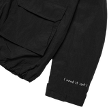 BLACK WII BASIC ANGEL PARKA JACKET